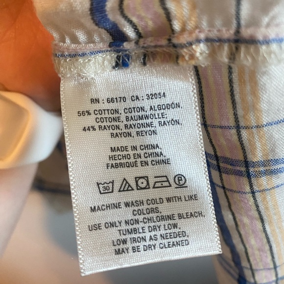 Anthropologie Maeve Sava Plaid Swing Top - Picture 7 of 8